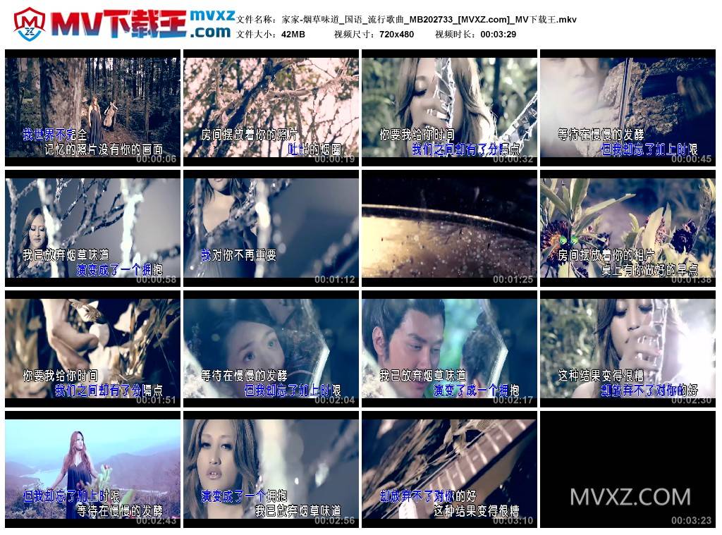 家家-烟草味道_国语_流行歌曲_MB202733